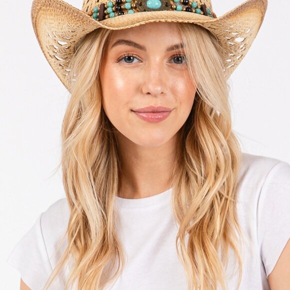 NWT Stitched & Stone Cowboy Western Hat - Picture 5 of 5